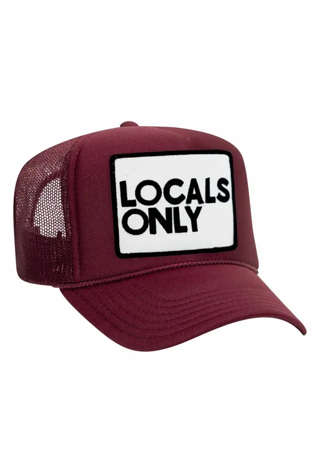 WomenMen Trucker Hats Aviator Nation Locals Only Vintage Trucker Hat