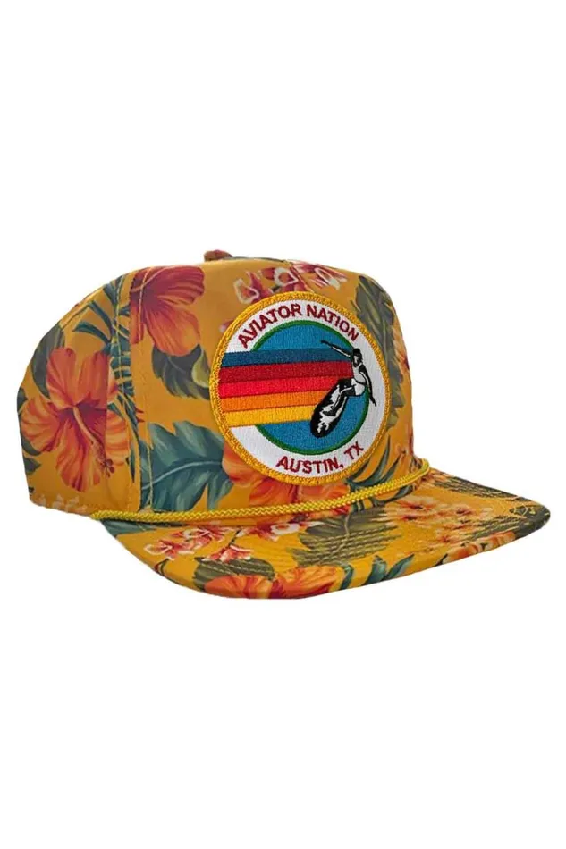 WomenMen Trucker Hats Aviator Nation Signature Austin Vintage Safari Twill Low Rise Trucker