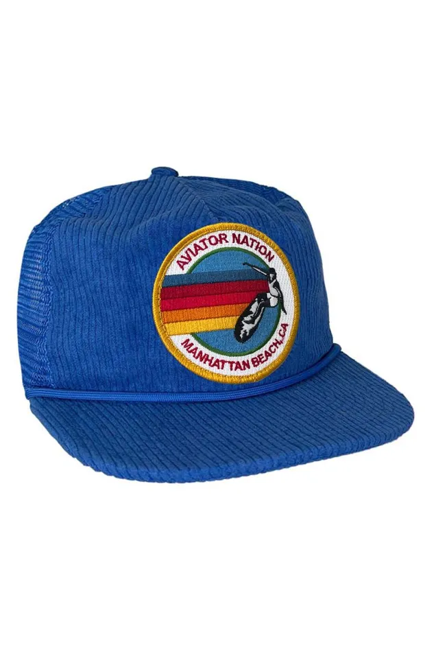 WomenMen Trucker Hats Aviator Nation Signature Manhattan Beach 8211 Vintage Corduroy Mesh Trucker