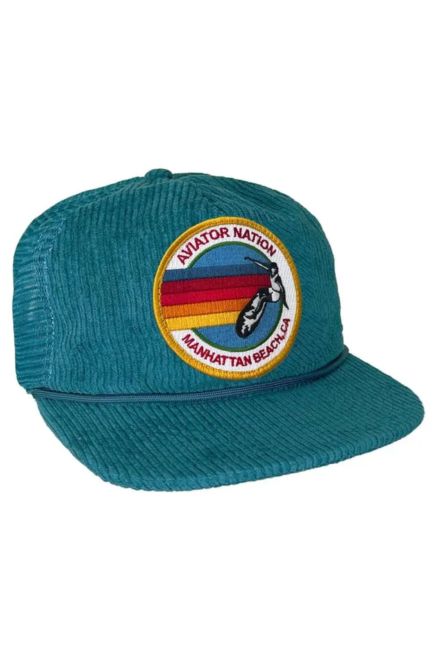 WomenMen Trucker Hats Aviator Nation Signature Manhattan Beach 8211 Vintage Corduroy Mesh Trucker