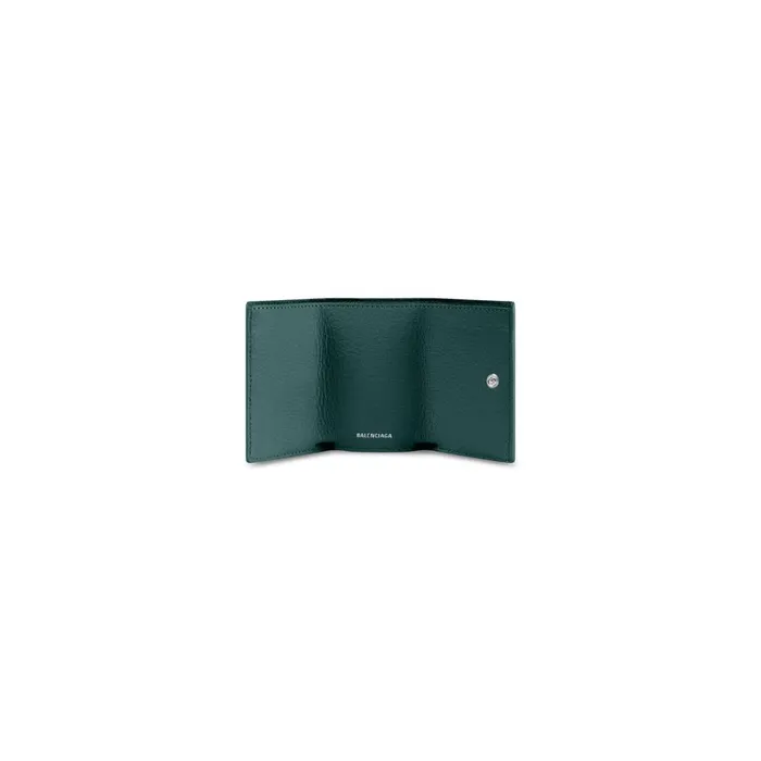 WomenMen Wallets Balenciaga Papier Mini Wallet In Green