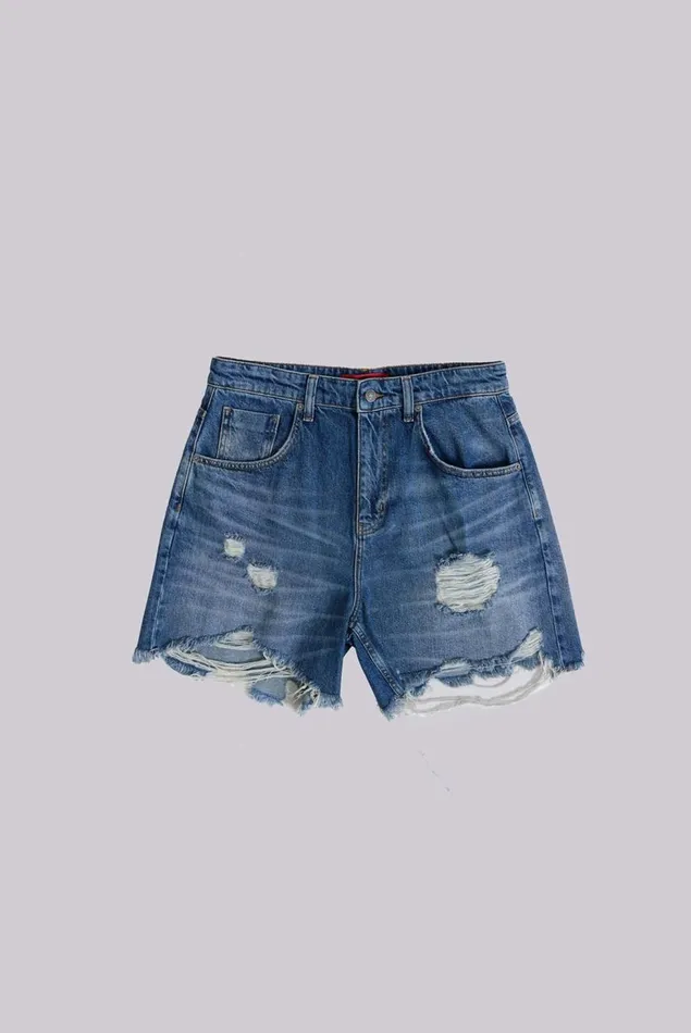 Women Mid Blue Revenge Jorts Jaded London Jeans