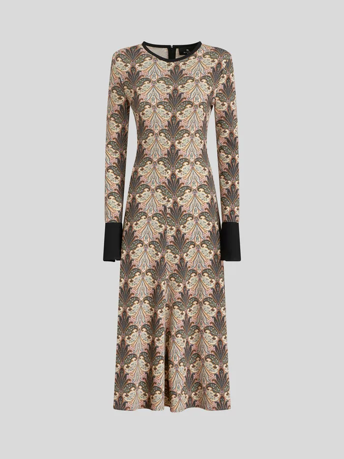 Women Midi Jersey Dress Etro Dresses