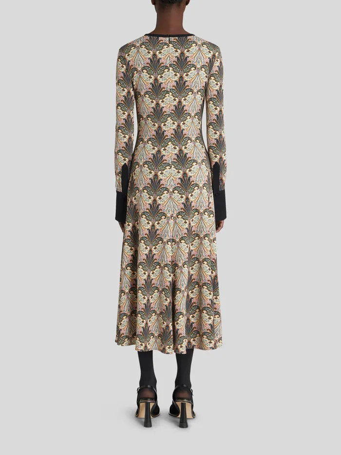Women Midi Jersey Dress Etro Dresses