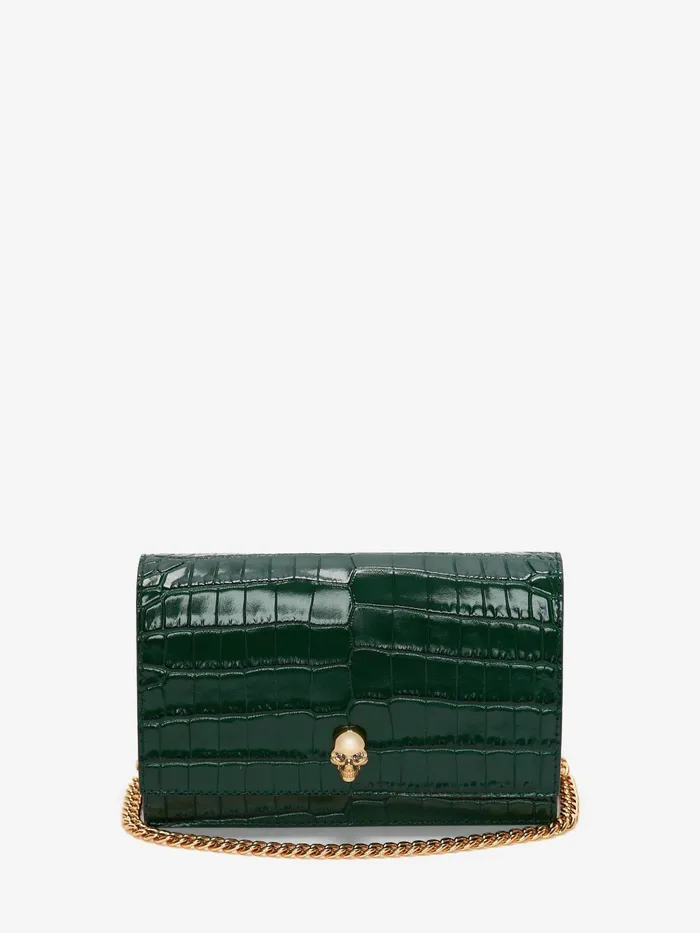 Women Mini Bags Alexander McQueen Small Skull Bag Emerald