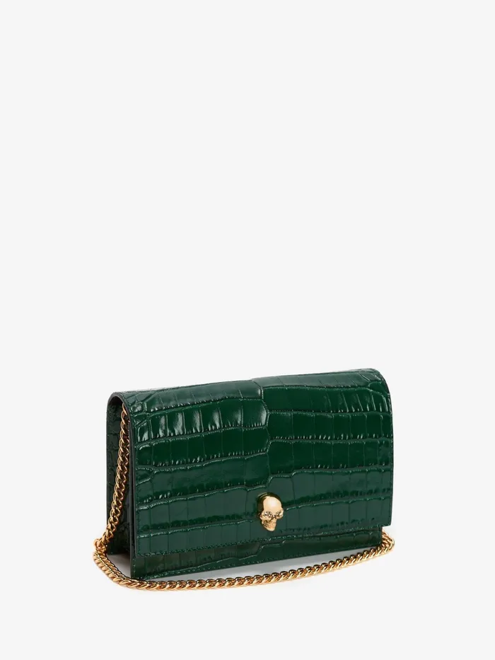 Women Mini Bags Alexander McQueen Small Skull Bag Emerald