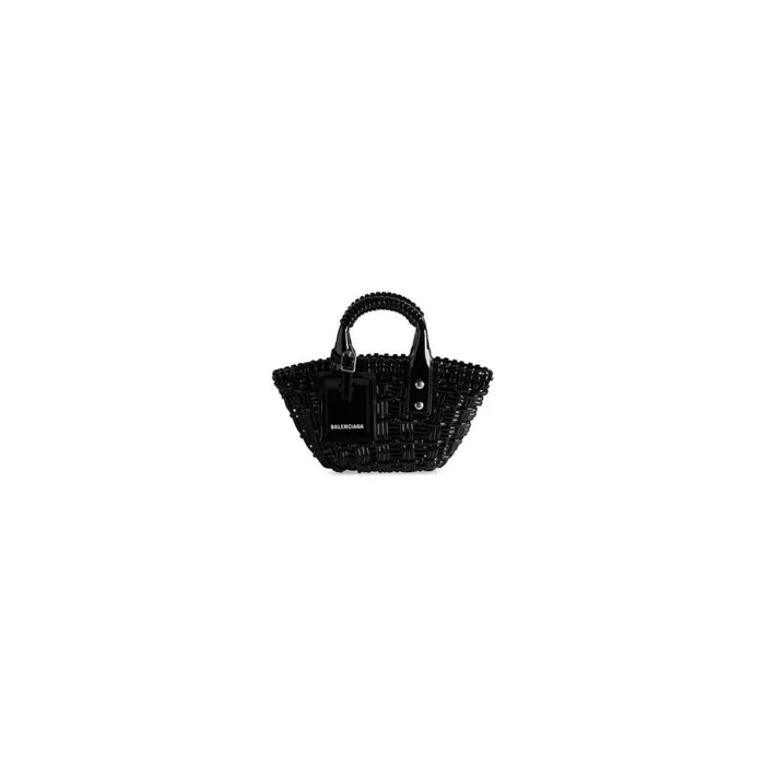 Women Mini Bags Balenciaga Bistro Xxs Basket With Strap In Black