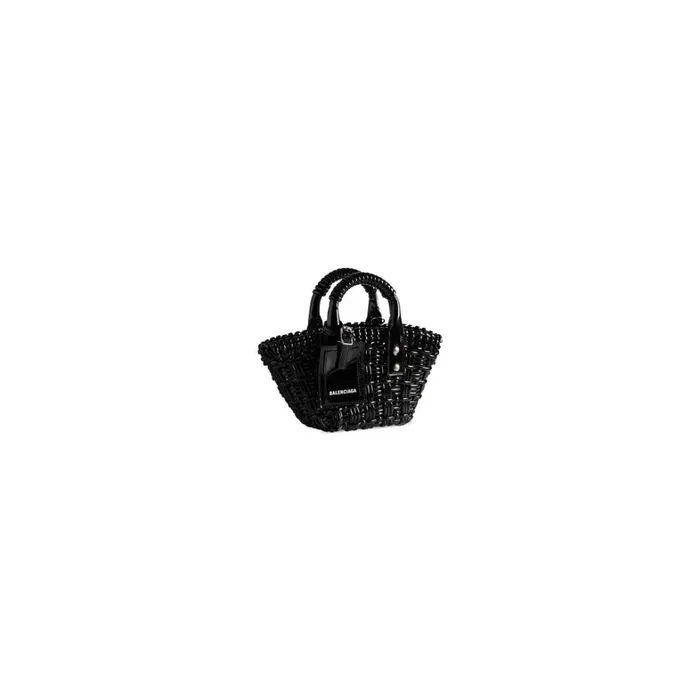 Women Mini Bags Balenciaga Bistro Xxs Basket With Strap In Black