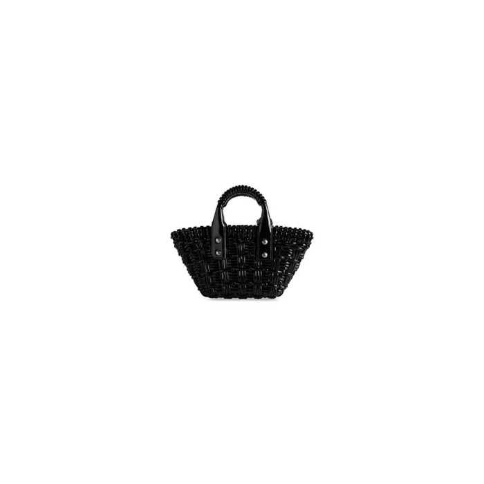 Women Mini Bags Balenciaga Bistro Xxs Basket With Strap In Black
