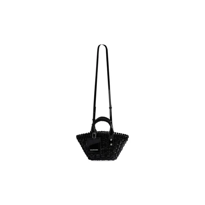 Women Mini Bags Balenciaga Bistro Xxs Basket With Strap In Black