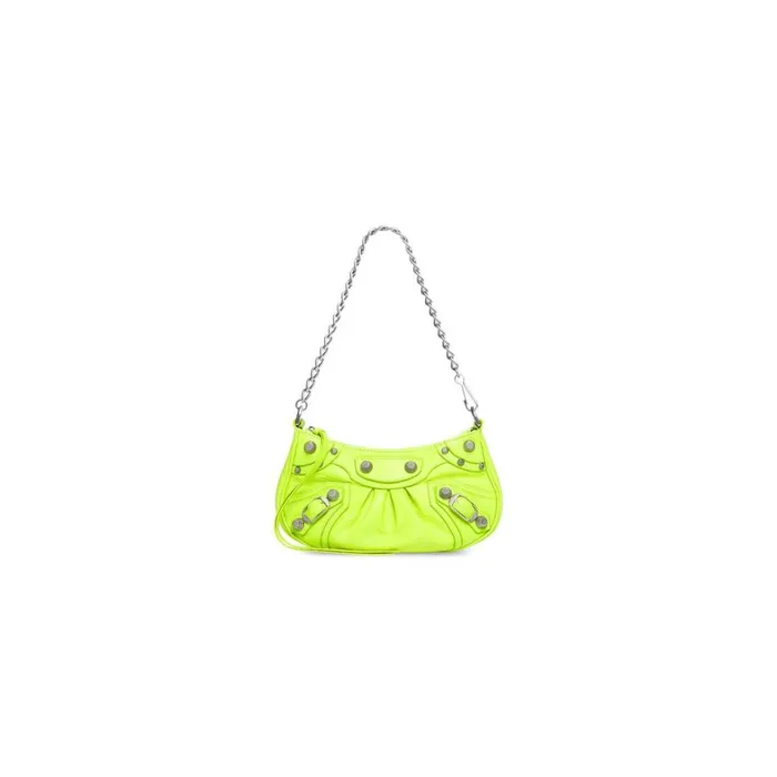 Women Mini Bags Balenciaga Le Cagole Mini Bag With Chain In Yellow