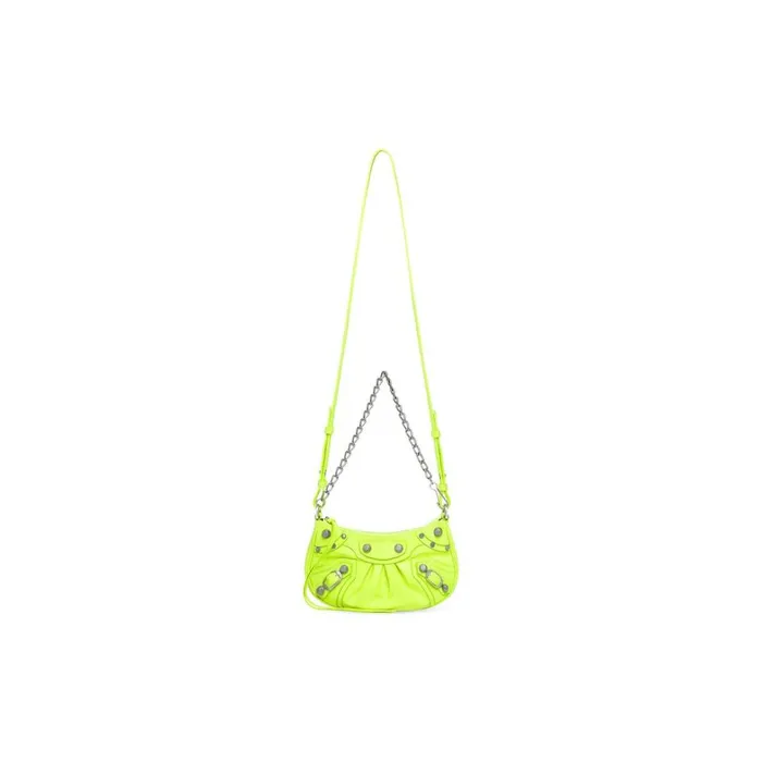 Women Mini Bags Balenciaga Le Cagole Mini Bag With Chain In Yellow