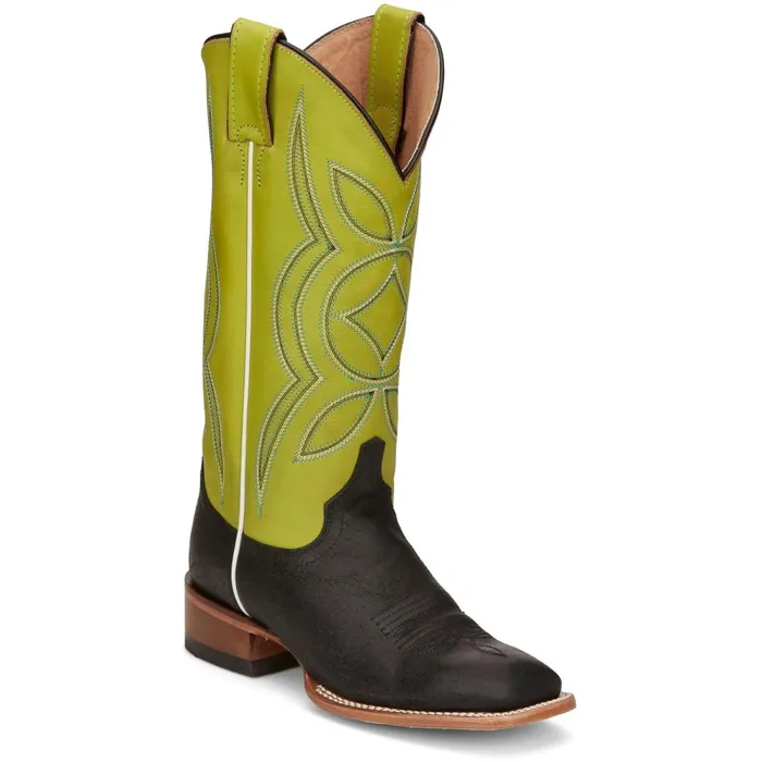 WOMEN Minick 13034 PullOn Boot Lime Green Justin Boots Western