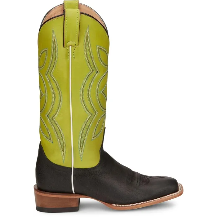 WOMEN Minick 13034 PullOn Boot Lime Green Justin Boots Western