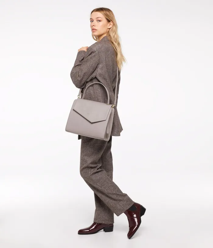 Women Minji Vegan Satchel 8211 Dwell Black Matt and Nat Satchels