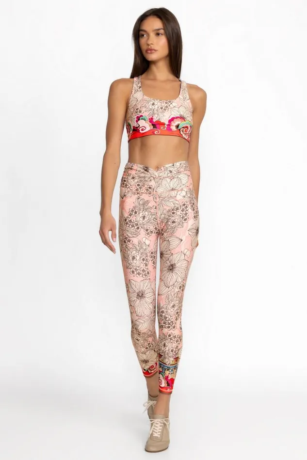 Women MODEY HIGH WAIST TWIST WAISTBAND LEGGING Modey Johnny Was Active