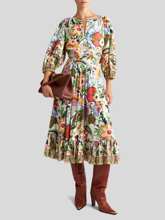 Women Multicoloured Bouquet Blouse Etro Shirts And Blouses