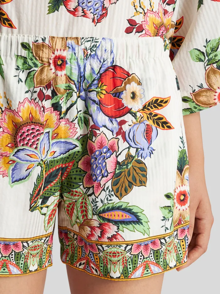 Women Multicoloured Bouquet Shorts Etro Trousers