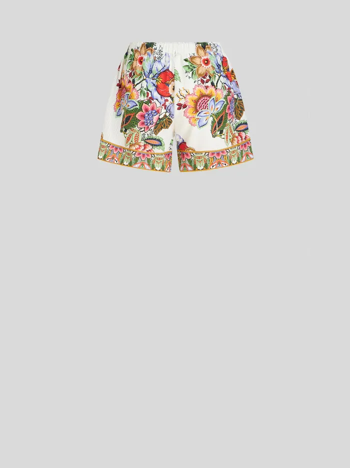 Women Multicoloured Bouquet Shorts Etro Trousers
