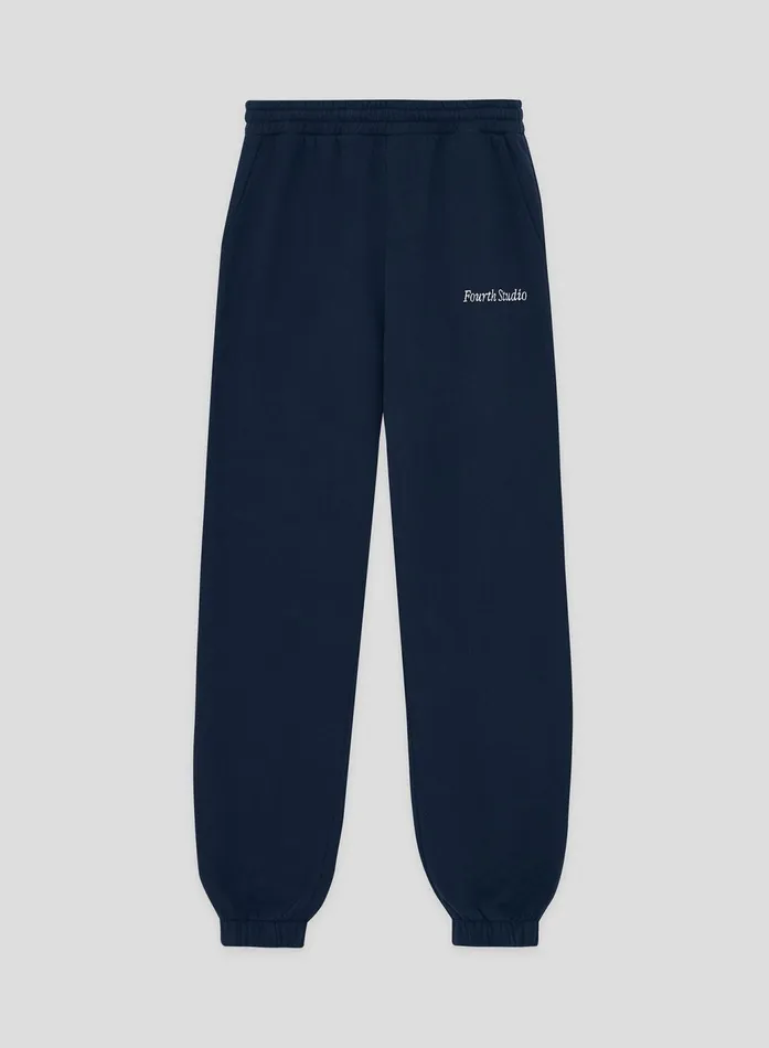 Women Navy Fourth Branded Cuffed Jogger Harley 4th and Reckless Athleisure