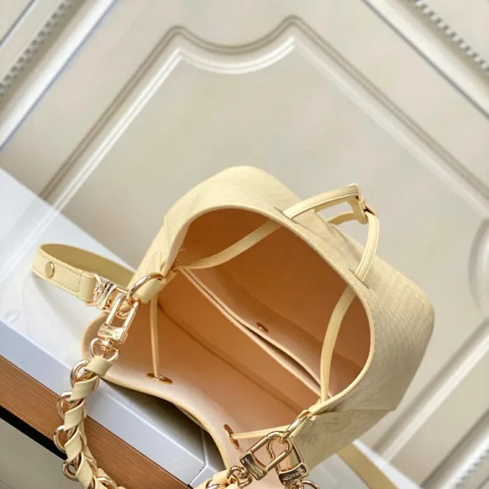 Women NeoNoe Bag Louis Vuitton Louis Vuitton M22599 Calfskin Yellow Nono BB 8211 Louis Vuitton Handbag Store
