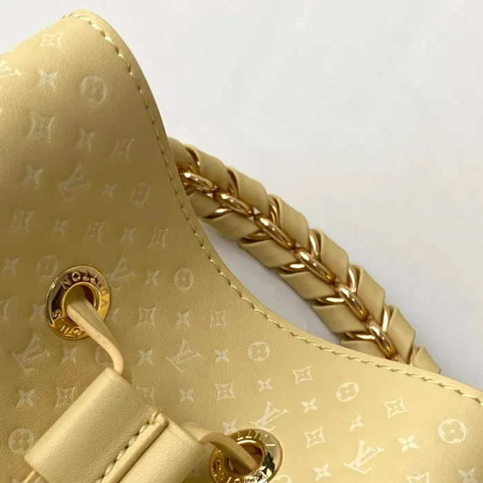 Women NeoNoe Bag Louis Vuitton Louis Vuitton M22599 Calfskin Yellow Nono BB 8211 Louis Vuitton Handbag Store