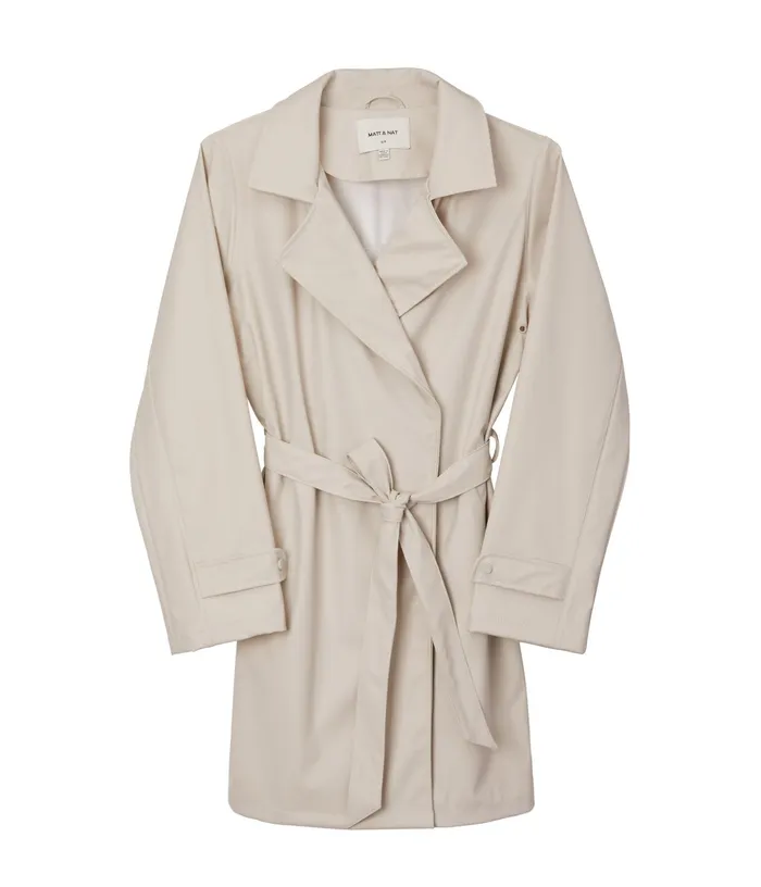 Women Nora WomenS Waterproof Trench Coat Nude Matt and Nat Trench Coats