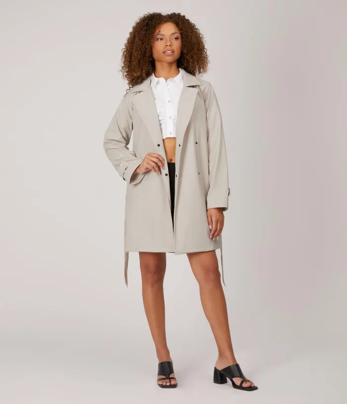 Women Nora WomenS Waterproof Trench Coat Nude Matt and Nat Trench Coats