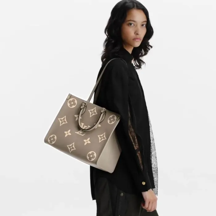 Women Onthego Bag Louis Vuitton Louis Vuitton OnTheGo MM M45494 Dove Cream 8211 Louis Vuitton Handbag Store