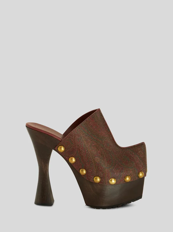 Women Paisley Clogs Etro Sandals And Clogs