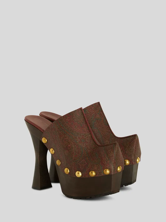 Women Paisley Clogs Etro Sandals And Clogs