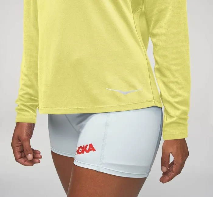 Women Performance Long Sleeve Limelight HOKA ONE ONE Tops