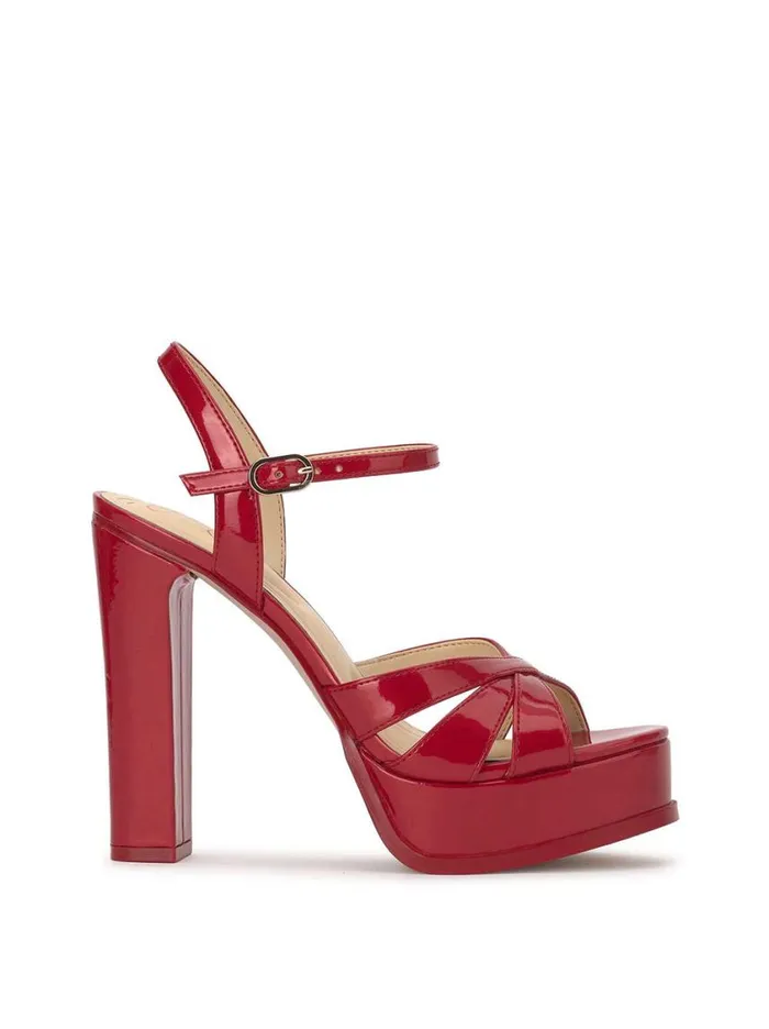 Women Platforms Jessica Simpson Giddings Platform In Red Muse