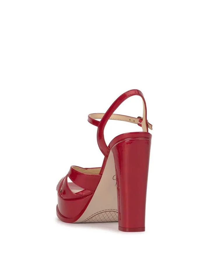Women Platforms Jessica Simpson Giddings Platform In Red Muse