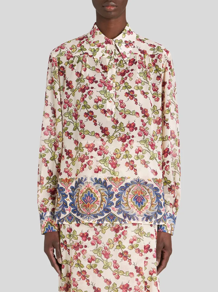 Women Printed Georgette Top Etro Tops