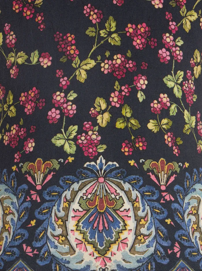 Women Printed Knitted Gilet Etro Knitwear