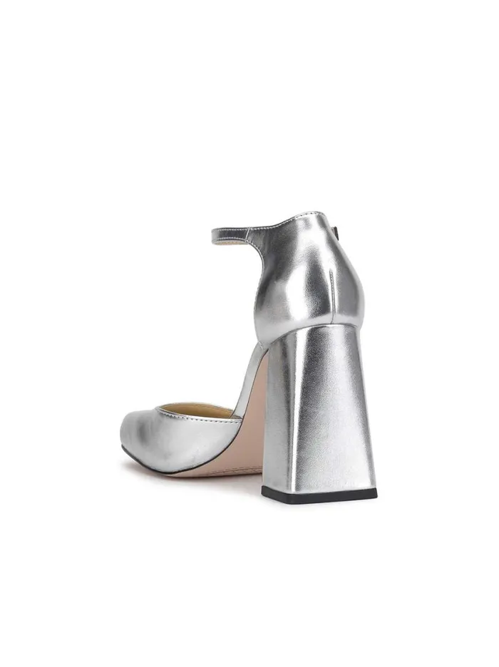 Women Pumps Jessica Simpson Lollah Block Heel Pump In Silver