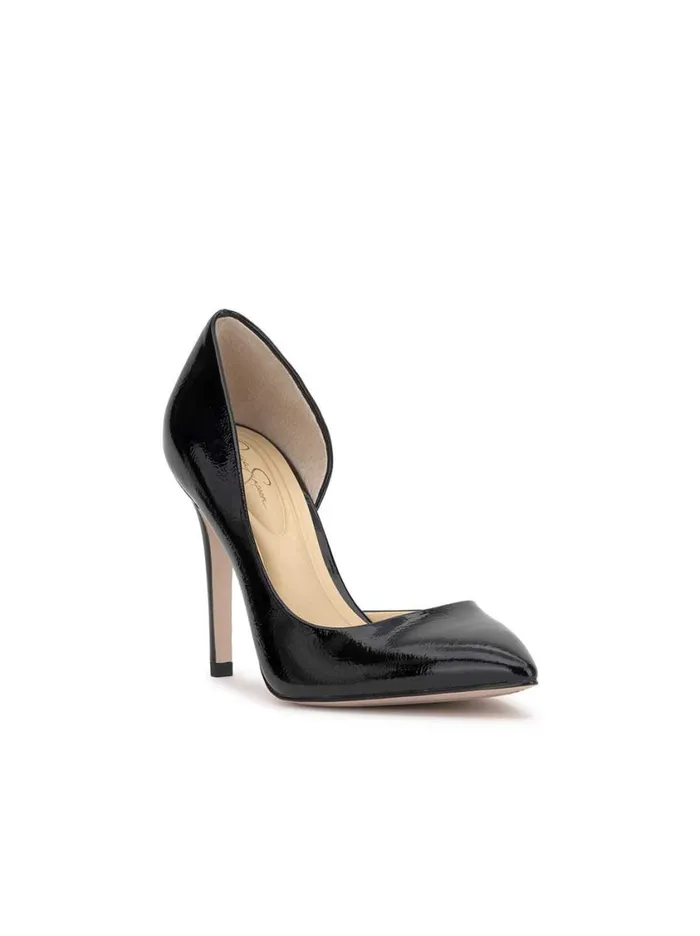 Women Pumps Jessica Simpson Prizma D039Orsay Pump In Black Patent