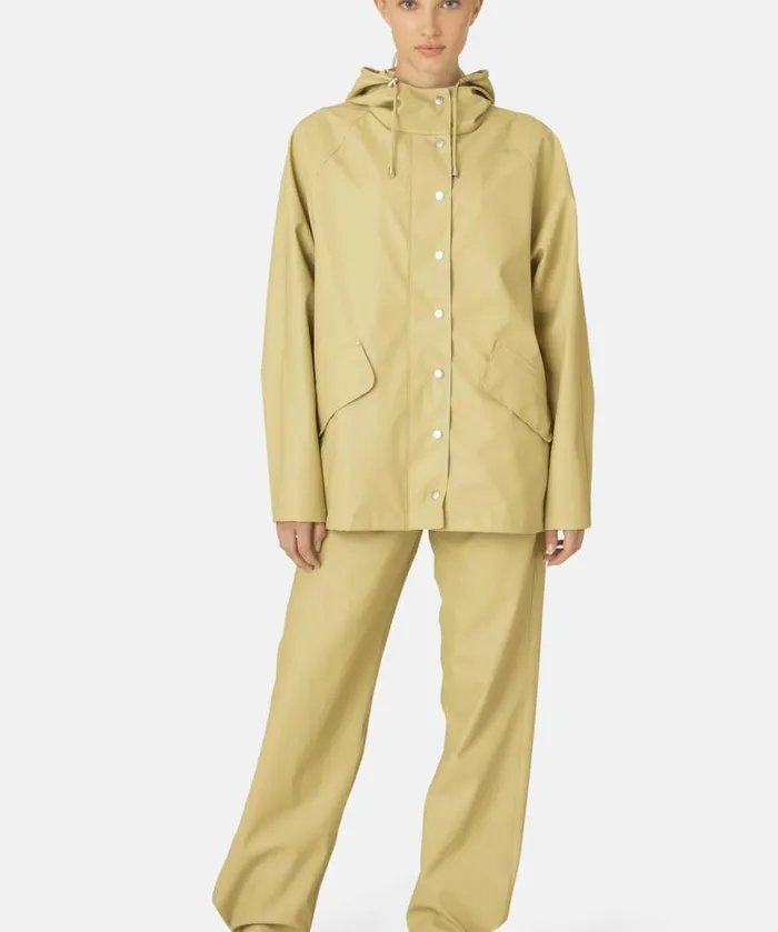Women Raincoats Ilse Jacobsen Rain Jacket 8211 Olive Grass