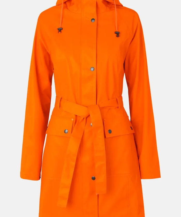 Women Raincoats Ilse Jacobsen Raincoat 8211 Red Orange