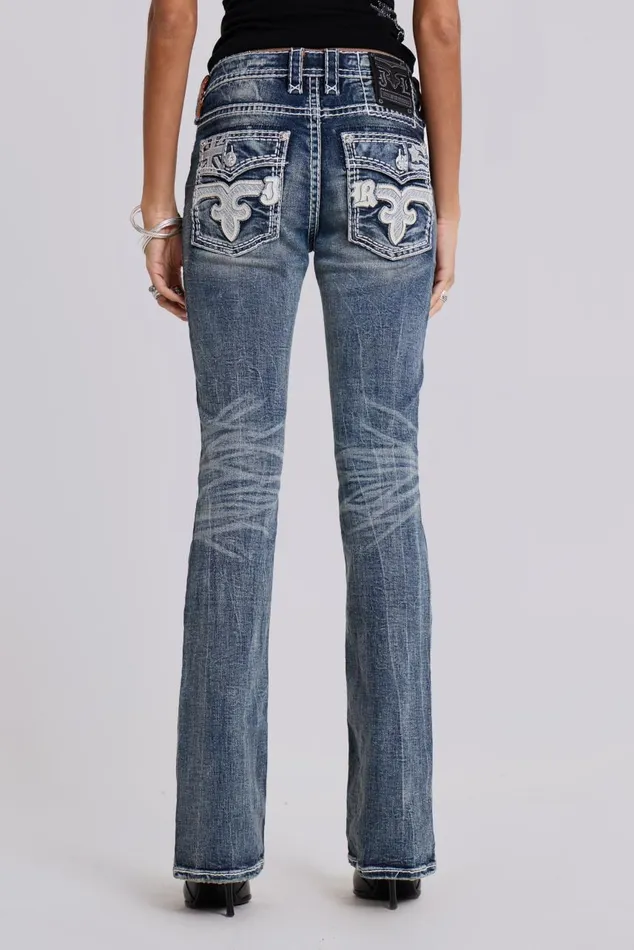 Women Rock Revival Madison Bootcut Jeans Jaded London SlimStraight Jeans
