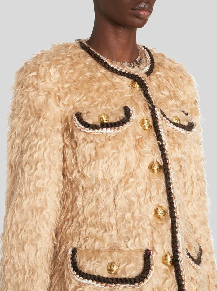 Women Round Neck Jacket Etro Jackets
