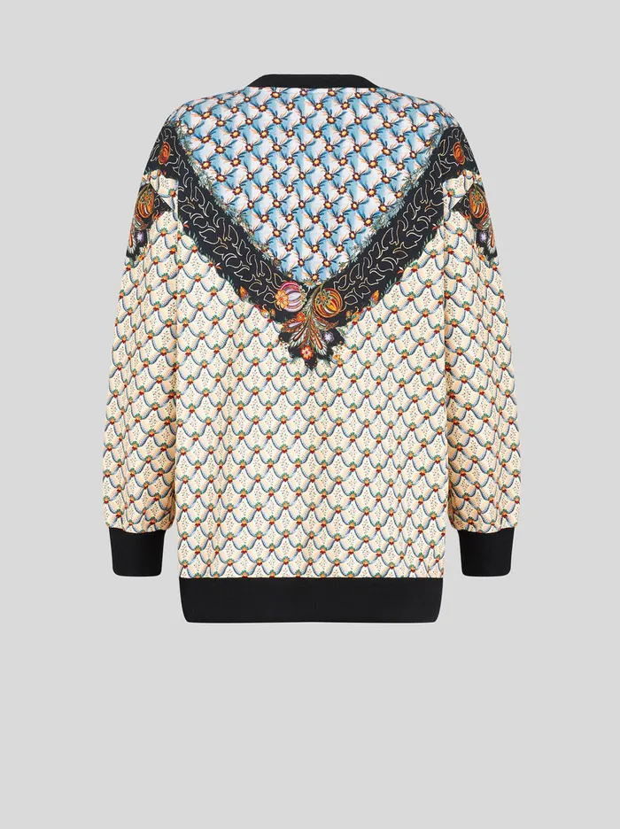 Women Round Neck Printed Sweatshirt Etro Sweatshirts And TShirts