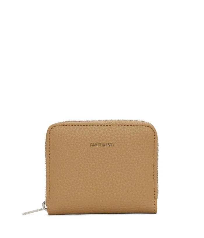 Women Rue Small Vegan Zip Wallet 8211 Purity Scone Matt and Nat Wallets