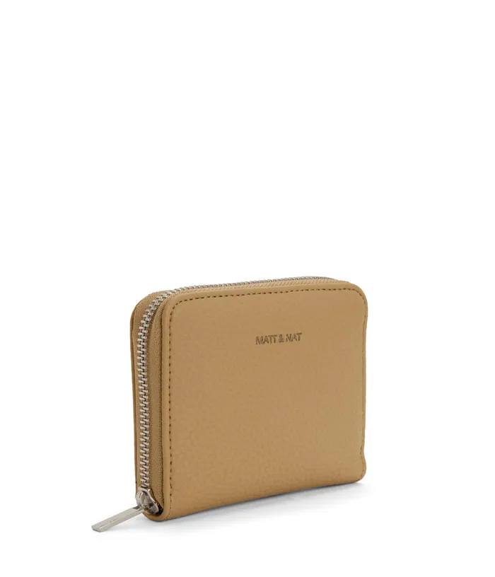 Women Rue Small Vegan Zip Wallet 8211 Purity Scone Matt and Nat Wallets