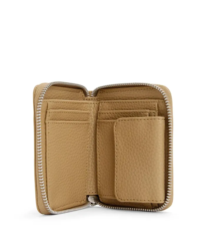 Women Rue Small Vegan Zip Wallet 8211 Purity Scone Matt and Nat Wallets