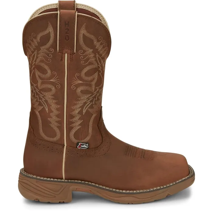 WOMEN Rush 11034 Waterproof Work Boot Rustic Tan Justin Boots Work