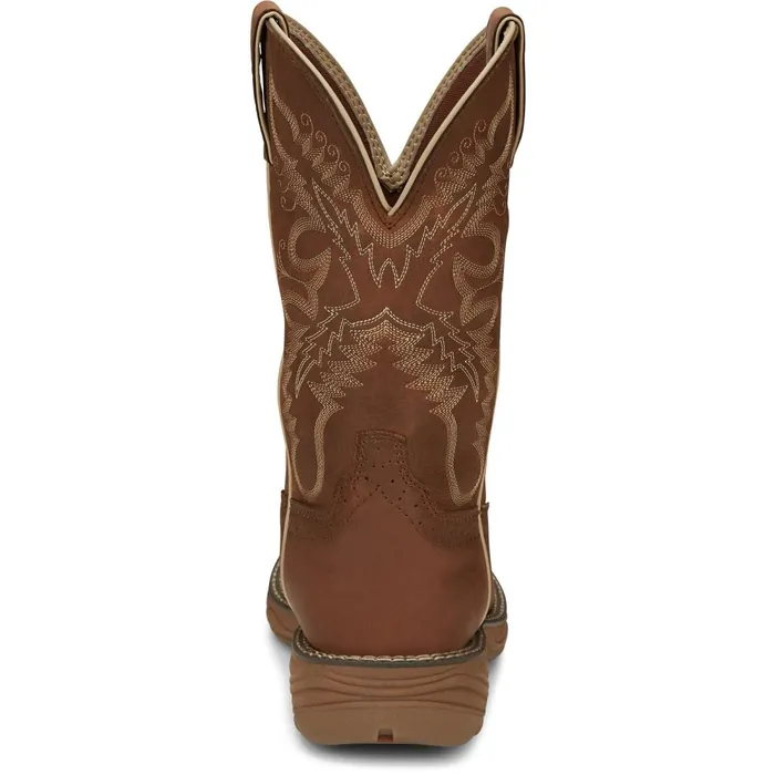 WOMEN Rush 11034 Waterproof Work Boot Rustic Tan Justin Boots Work