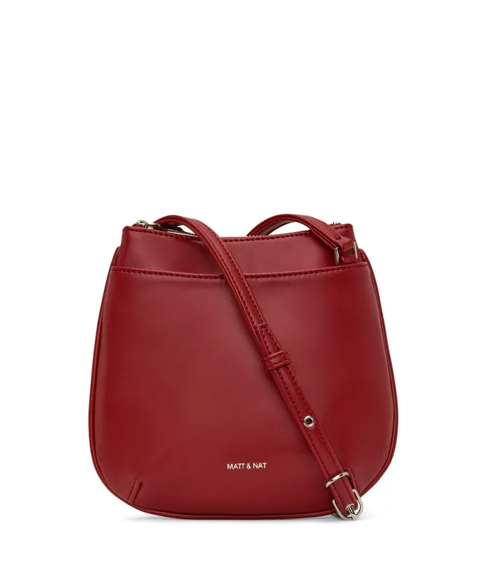Women Salo Vegan Crossbody Bag 8211 Loom Plum Matt and Nat Crossbody