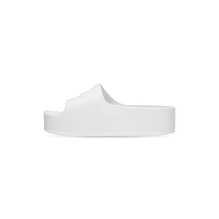 Women Sandals and Mules Balenciaga Chunky Slide Sandal In White